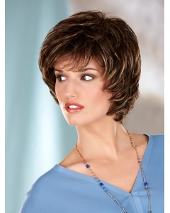 Online Brown Wavy Chin Length Classic Wigs