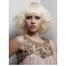 Young Fashion Platinum Blonde Beautiful Chin Length Wavy Full Lace Wigs