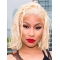 Blonde 12" Wavy Without Bangs Chin Length Nicki Minaj Wigs