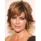 10" Capless Chin Length Synthetic Wavy Lisa Rinna Wigs