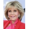 Blonde 12" Wavy Bobs Chin Length Jane Fonda Wigs
