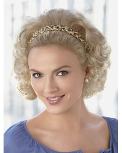 Perfect Blonde Wavy Chin Length Human Hair Wigs & Half Wigs