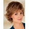 Tempting Synthetic Brown Wavy Medium Wigs