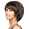 Sassy Brown Wavy Chin Length Bob Wigs