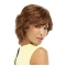 Glamorous Monofilament Wavy Chin Length Human Hair Wigs For Cancer