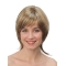10" Straight Monofilament Blonde Synthetic Chin Length Bob Wigs