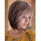 Bobs Remy Human Hair Brown Straight Lace Wigs Hand Made