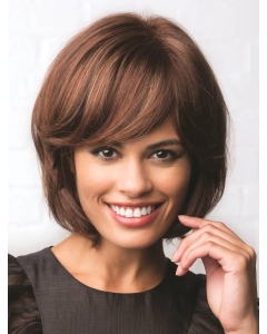 Capless Auburn 10" Straight African Hair