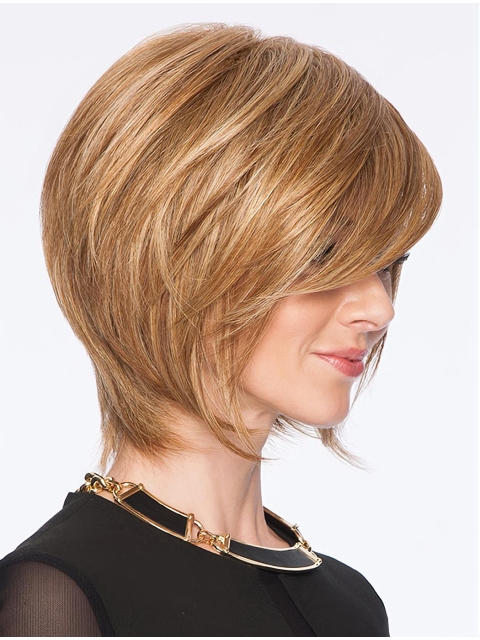 Blonde Bobs Straight Capless 10" Synthetic Wigs