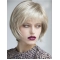 100% Hand-tied Platinum Blonde Synthetic 10" Chin Length Ladies Bob Wigs