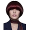 Remy Human Hair 10" Straight Chin Length Red Wigs Bobs