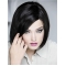 Monofilament Black Synthetic 10" Chin Length Bob Fashion Wigs