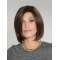 Monofilament Brown Synthetic 12" Chin Length Bob Cut Wigs