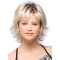 Fashionable Blonde Straight Chin Length Synthetic Wigs
