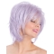 8" Lilac Capless Straight Bobs Fashion Wig
