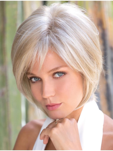 Blonde 10" Monofilament Synthetic Bob Style Wig