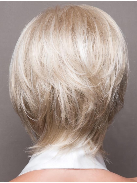 Blonde 10" Monofilament Synthetic Bob Style Wig