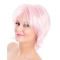 Straight Bobs Pink 8" Capless Wig Fashion