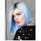 Blue Capless 12" Without Bangs Great Synthetic Wigs