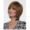 Chin Length Monofilament Synthetic Wigs With Bangs