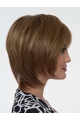 Chin Length Monofilament Synthetic Wigs With Bangs