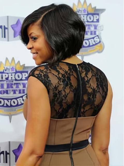 Black Lace Front Brazilian Remy Hair Beautiful Medium Wigs