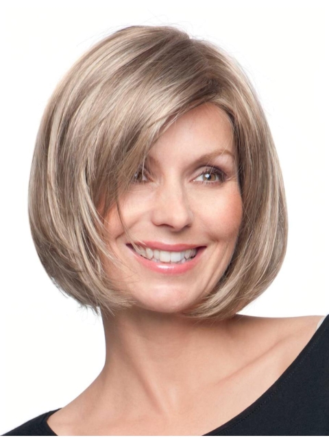 Blonde Braw Monofilament Synthetic Medium Wigs
