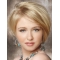 Soft Blonde Straight Chin Length Lace Front Wigs