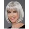 Grey Lady Chin Length Bobs Capless Wigs