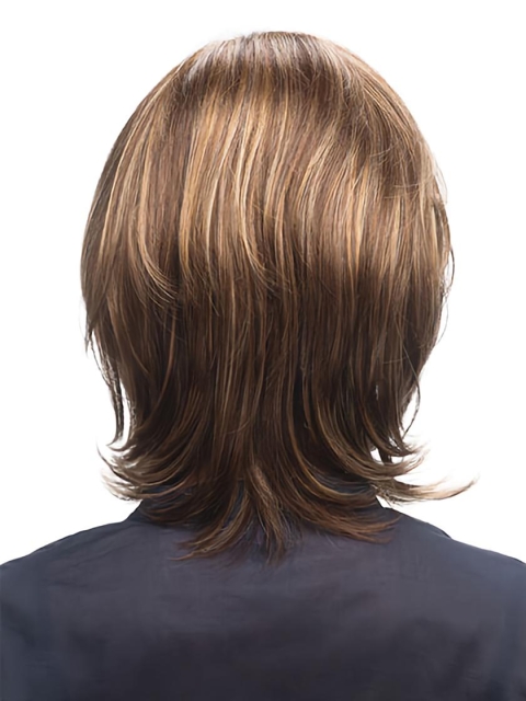 Perfect Brown Straight Chin Length Human Hair Wigs