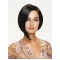 Convenient Black Lace Front Chin Length Human Hair Wigs