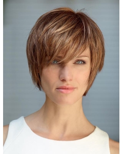 Fabulous Auburn Chin Length Straight Bobs Popular Wigs