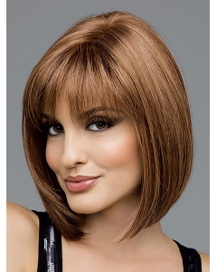 Brown Straight Synthetic Gorgeous Medium Wigs