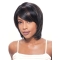 Black Lace Front Indian Remy Hair Medium Wigs