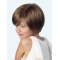 New Design Chin Length Straight Brown With Bangs Fashional Wigs