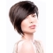 Brown Straight Remy Human Hair Beautiful Short Wigs