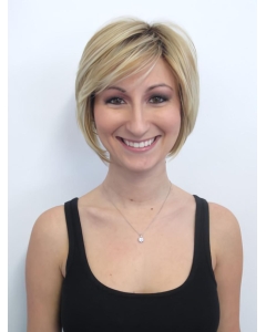 Online Blonde Straight Chin Length Synthetic Wigs