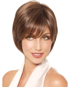 Monofilament Straight Chin Length Lace Wigs
