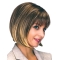 Modern Brown Straight Chin Length Bob Wigs