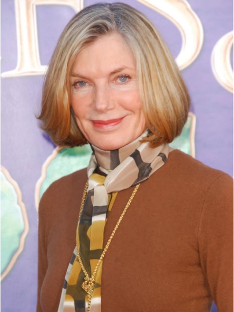 Chin Length Straight Full Lace Blonde 12" Lady Wigs