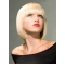 Young Fashion Platinum Blonde Full Lace Synthetic Chin Length Wigs