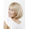Monofilament Synthetic 10" Straight Platinum Blonde Chin Length Wigs Bob