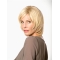 100% Hand-tied Remy Human Hair 11" Straight Blonde Chin Length Bob Cut Wigs Women