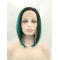 Synthetic Chin Length Ombre/2 Tone Lace Front 13" Without Bangs Straight Wigs