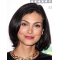 Straight 12" Chin Length Black Synthetic Morena Baccarin Wigs