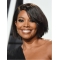 Bobs Straight Chin Length Black Capless Gabrielle Union Wigs