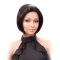 Durable Black Lace Front Chin Length Human Hair Wigs