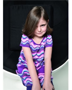 Gentle Brown Straight Chin Length Kids Wigs