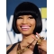 Hairstyles Black Straight Chin Length Nicki Minaj Wigs