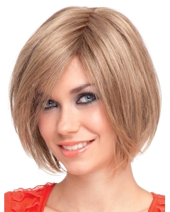 Blonde Straight Synthetic Stylish Short Wigs